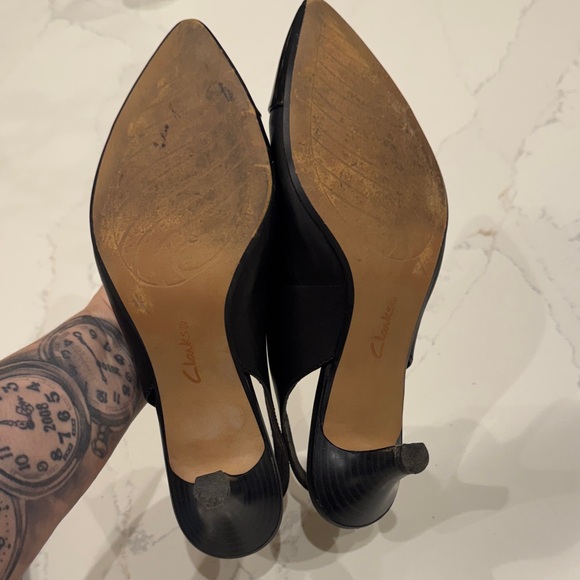 Clark’s collection Chic Black Slingback Heels - Picture 4 of 4